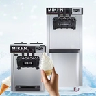13L 9L Üç Kafa Yoğurt Dondurma Makinesi Dikili