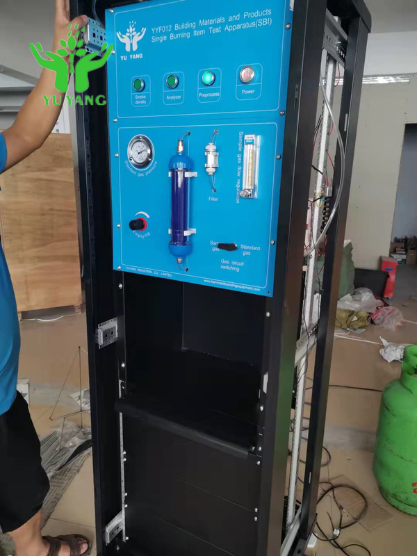EN 13823 GB/T 20284 Yatay Yapı Malzemeleri İçin Tek Yakma Test Cihazı