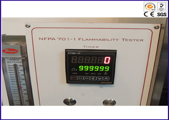 Kumaşlar için Laboratuar Yangın Test Cihazları NFPA 701 Test Yöntemi 1