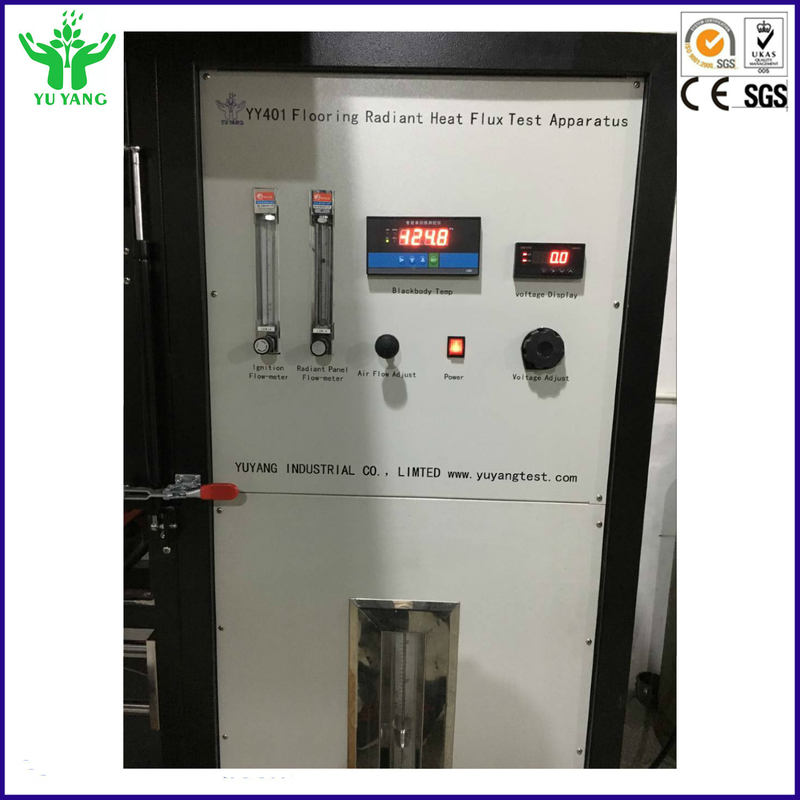 ISO 9239-1 ASTM E648 Yangın Test Cihazı Radiant Isı Enerji Kaynağıyla Kritik Radyant Flux