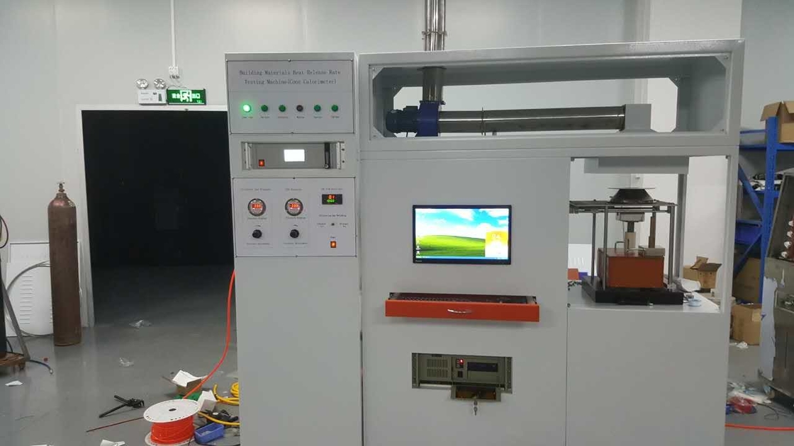 Koni Kalorimetresi Isı Salınım Oranı ISO 5660 GB / T 16172 ile Yanma Testi Ekipmanı