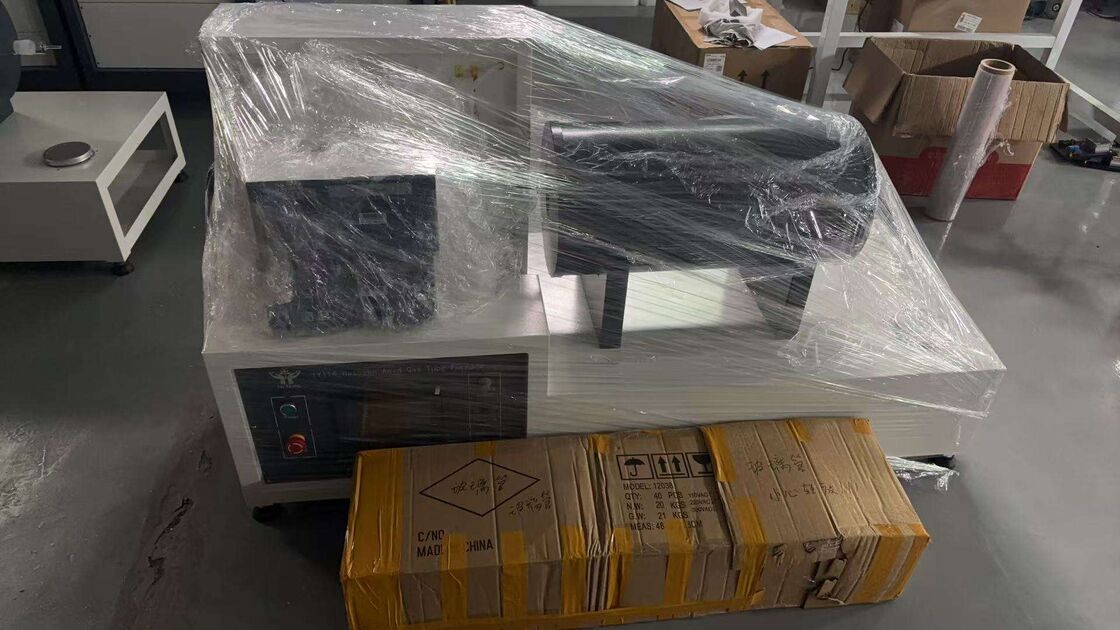 Halojen Asit Gazı Kablo Yanma Aşındırıcılık Test Cihazı, PH İletkenlik Ölçüm Sistemi ile, IEC 60754'e Uygun, Paslanmaz Çelik Bağlantı Elemanları ve Ayarlanabilir Elektrik Sistemleri Özellikli