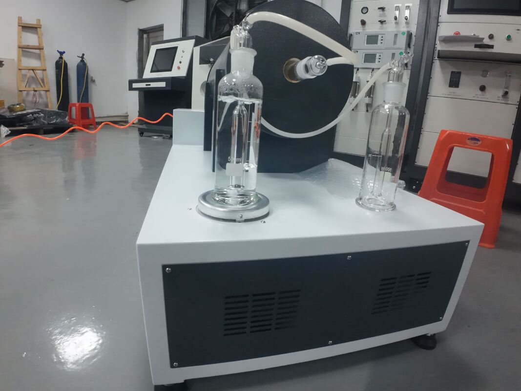 Halojen Asit Gazı Kablo Yanma Aşındırıcılık Test Cihazı, PH İletkenlik Ölçüm Sistemi ile, IEC 60754'e Uygun, Paslanmaz Çelik Bağlantı Elemanları ve Ayarlanabilir Elektrik Sistemleri Özellikli