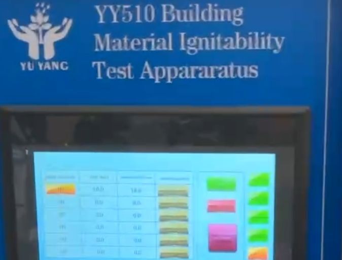 ISO 11925-2 Sertifikalı Paslanmaz Çelik Yapısı ve İnşaat Malzemeleri için 0,7m/s duman havanın Hızlılığı ile Yanışıklılık Deneme Aparatı