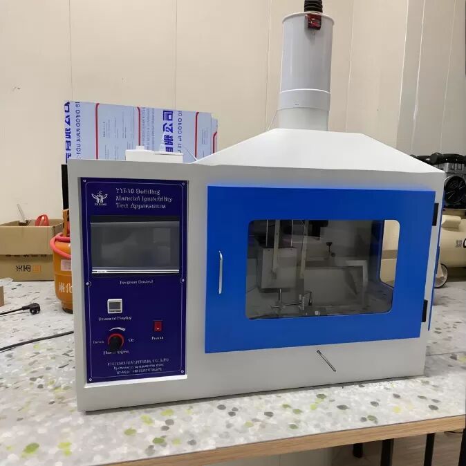 ISO 11925-2 Sertifikalı Paslanmaz Çelik Yapısı ve İnşaat Malzemeleri için 0,7m/s duman havanın Hızlılığı ile Yanışıklılık Deneme Aparatı