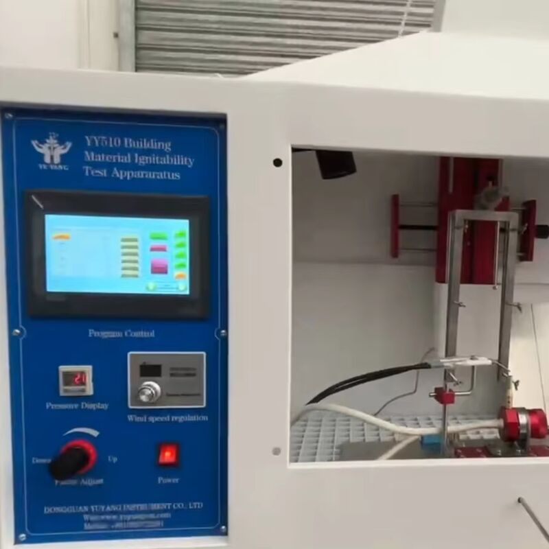 ISO 11925-2 Sertifikalı Paslanmaz Çelik Yapısı ve İnşaat Malzemeleri için 0,7m/s duman havanın Hızlılığı ile Yanışıklılık Deneme Aparatı