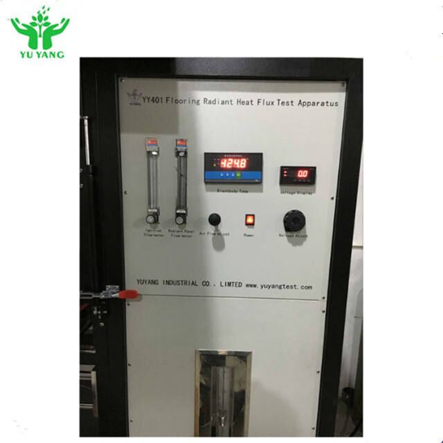 ISO 9239-1 ASTM E 846 Uyumlu Zemin Radyant Isı Akışı Deneme Aygıtı Düzenlenebilir Alev Yüksekliği 60-120mm ve 0-15 Kw/m2 Isı Akışı Ölçümü