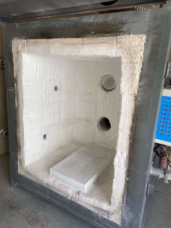 ISO 834'e uygun 1200 °C sıcaklıkta ve modüler yapıda dikey yangın direnci test fırını