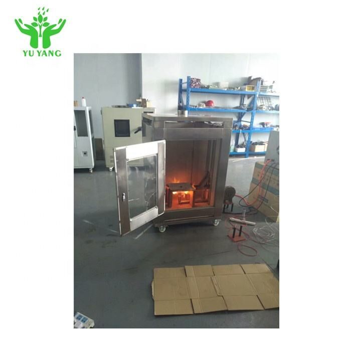 Paslanmaz Çelik Yangın Direnci Kaplama Test Ekipmanı ISO 834-1 uyumlu 180°C-220°C±2°C sıcaklık alarmı