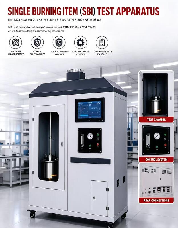 UL94 ASTM D1929 IEC707 Standartlarına Uygun Plastik Yanmazlık Test Cihazı - Parlama Noktası ve Kendiliğinden Tutuşma Sıcaklığı Testi İçin