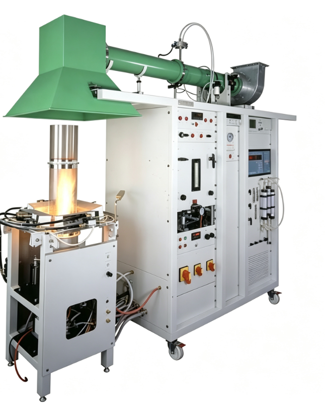 ASTM E2058 Isı Yayılma Hızı Ölçümü İçin 31 kW Propan Kum Havuzlu Brülörlü Yangın Yayılma Aparatı
