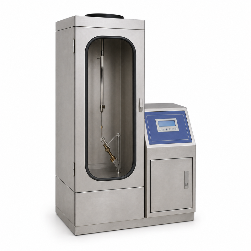 ASTM D6413 Dikey Alev Denetleyicisi Tekstil Kumaş Ateş Direnci Test Ekipmanı Laboratuvar Kullanımı