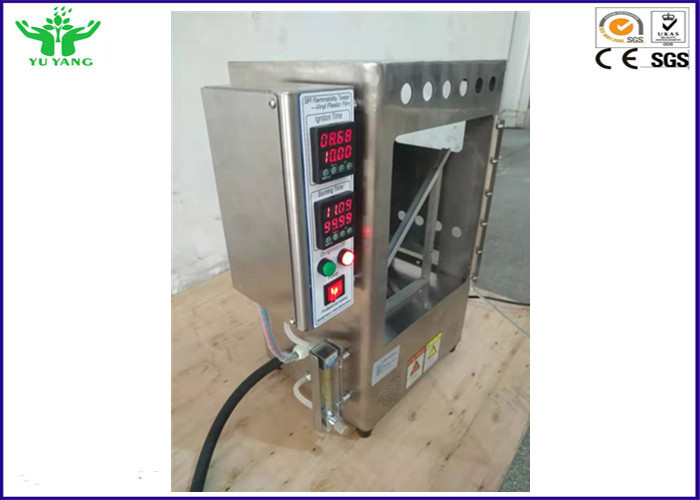 CPSC 16 CFR Bölüm 1611 SPI Yanıcılık Test Cihazı Vinil Plastik Film AC 220 V 50Hz 3A