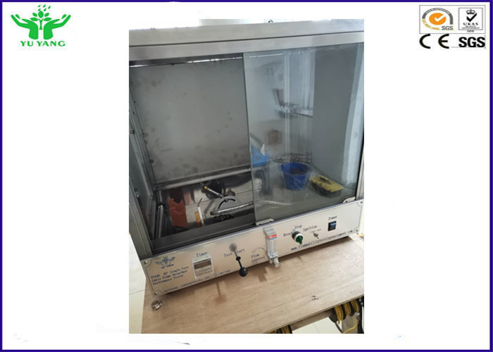 45 ° Tek Damarlı Kablo Yanıcılık Test Cihazı GB / T 25085 0.1 L ~ 1 L / Min