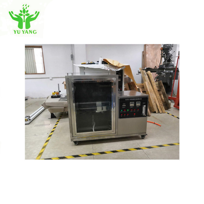 70 kg Yanıcılık Test Cihazları Simli Beyaz Alev Geciktirici Testi Cerrahi Yüz Alev Geciktirici Test Makinesi