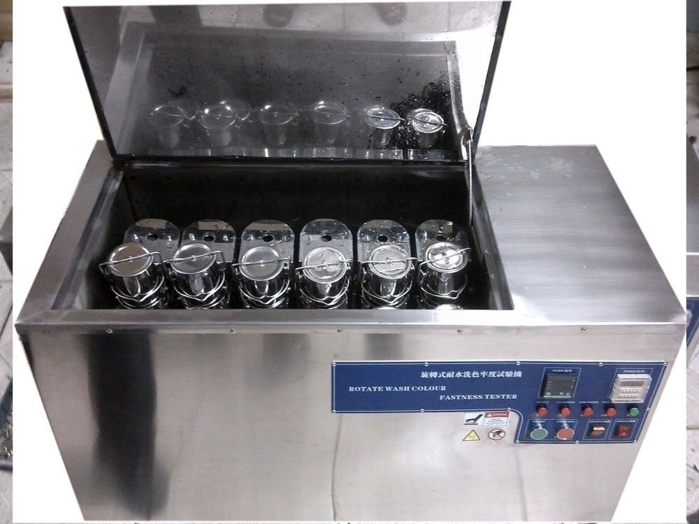 Tekstil için Rotawash Renk Haslığı Test Makinesi Launder Metre