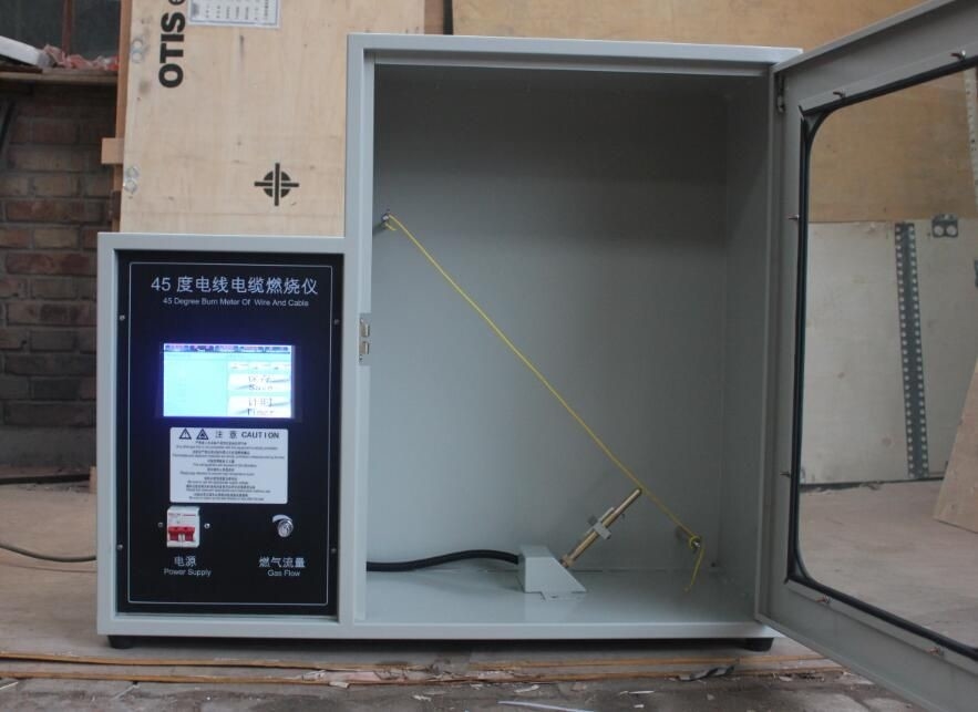 Kablo Alev Geciktirici Performans için ISO 6722-1 Tek Çekirdekli Yanıcılık Test Cihazı