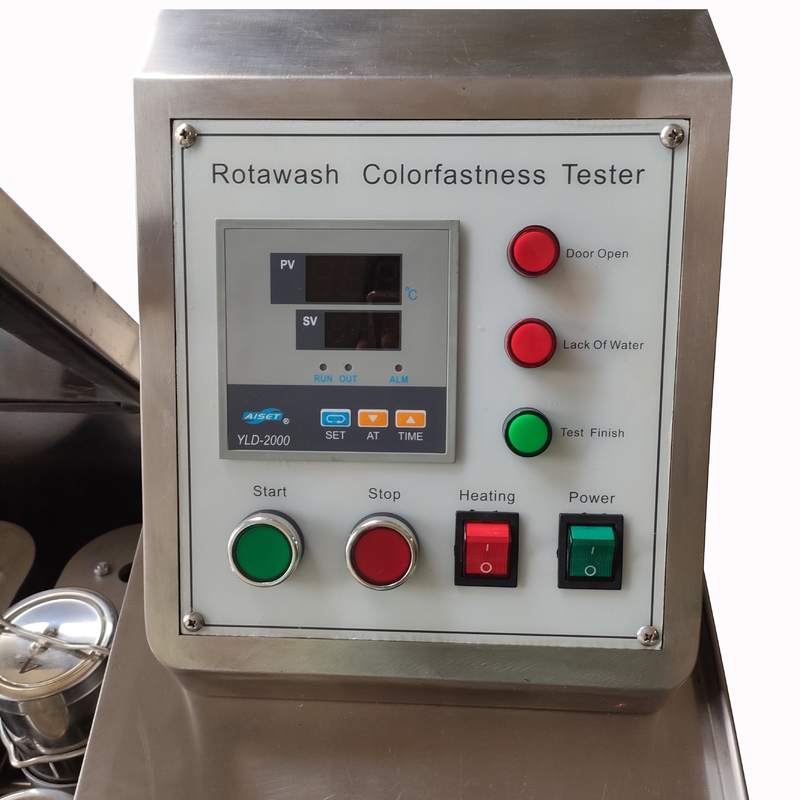 AATCC Dokunmatik Ekran Kontrolü Yıkama Haslığı Test Cihazı Rotawash Renk