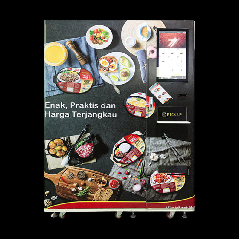 İstasyon Alışveriş Merkezi İçin Su Kontrollü Pizza ve İçecek Otomatı