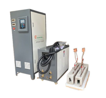 Taşınabilir İndüksiyon Isıtma Makinesi Bakır boru kaynak 25KW güç sağlar